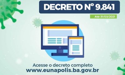 Em Eunápolis, novo decreto mantém medidas e funcionamento de atividades econômicas e comerciais 24