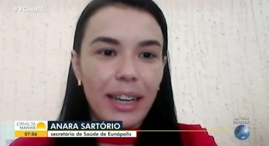 Em entrevista à TV Bahia, secretária de Saúde reafirma que as vacinas Covid-19 não estão sobrando, em Eunápolis 4