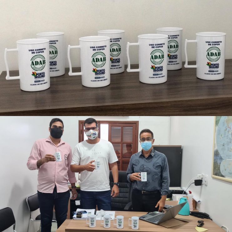 Porto Seguro: Prefeitura e Adab trocam copos descartáveis por canecas ecológicas 5