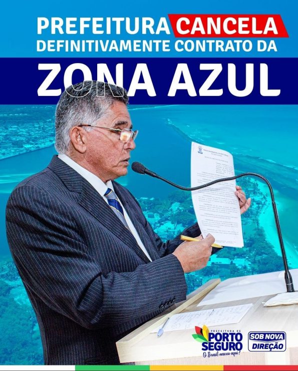 Prefeitura de Porto Seguro definitivamente cancela o contrato com Zona Azul 4