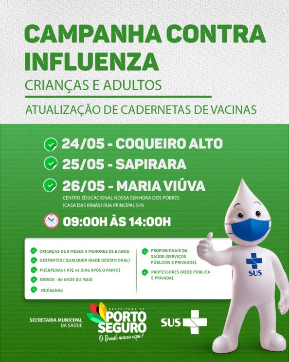 Vacina contra Influenza na Terra Mãe do Brasil 9