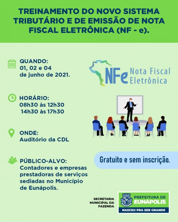 Prefeitura de Eunápolis realiza treinamento sobre novo sistema de emissão de NF-e 9