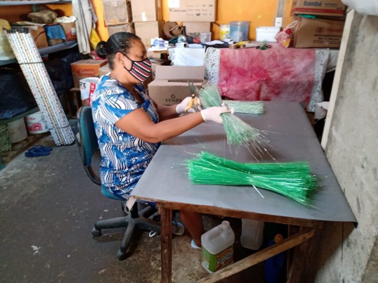 CEF e Pátria Voluntária doam 577 quilos de alimentos 9