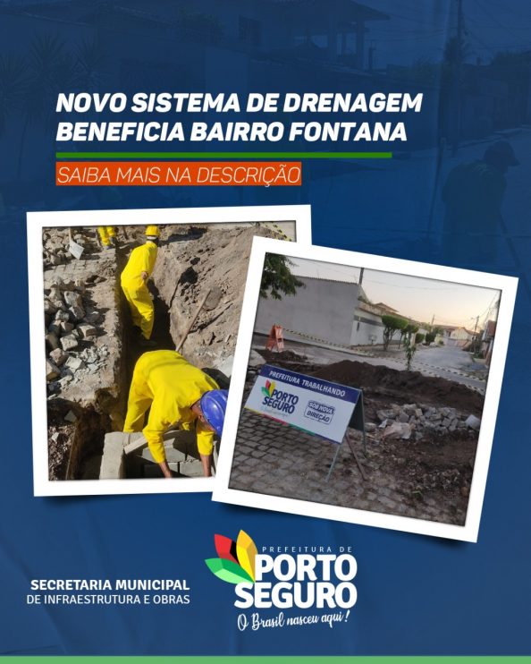 Porto Seguro: Prefeitura realiza recuperação da rampa de acessibilidade no Trevo do Cabral, manutenção de vias na Orla Norte e drenagem no Bairro Fontana 7