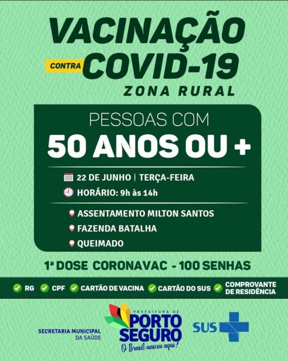 Porto Seguro: VACINA COM FORRÓ 50 ANOS OU MAIS! 6