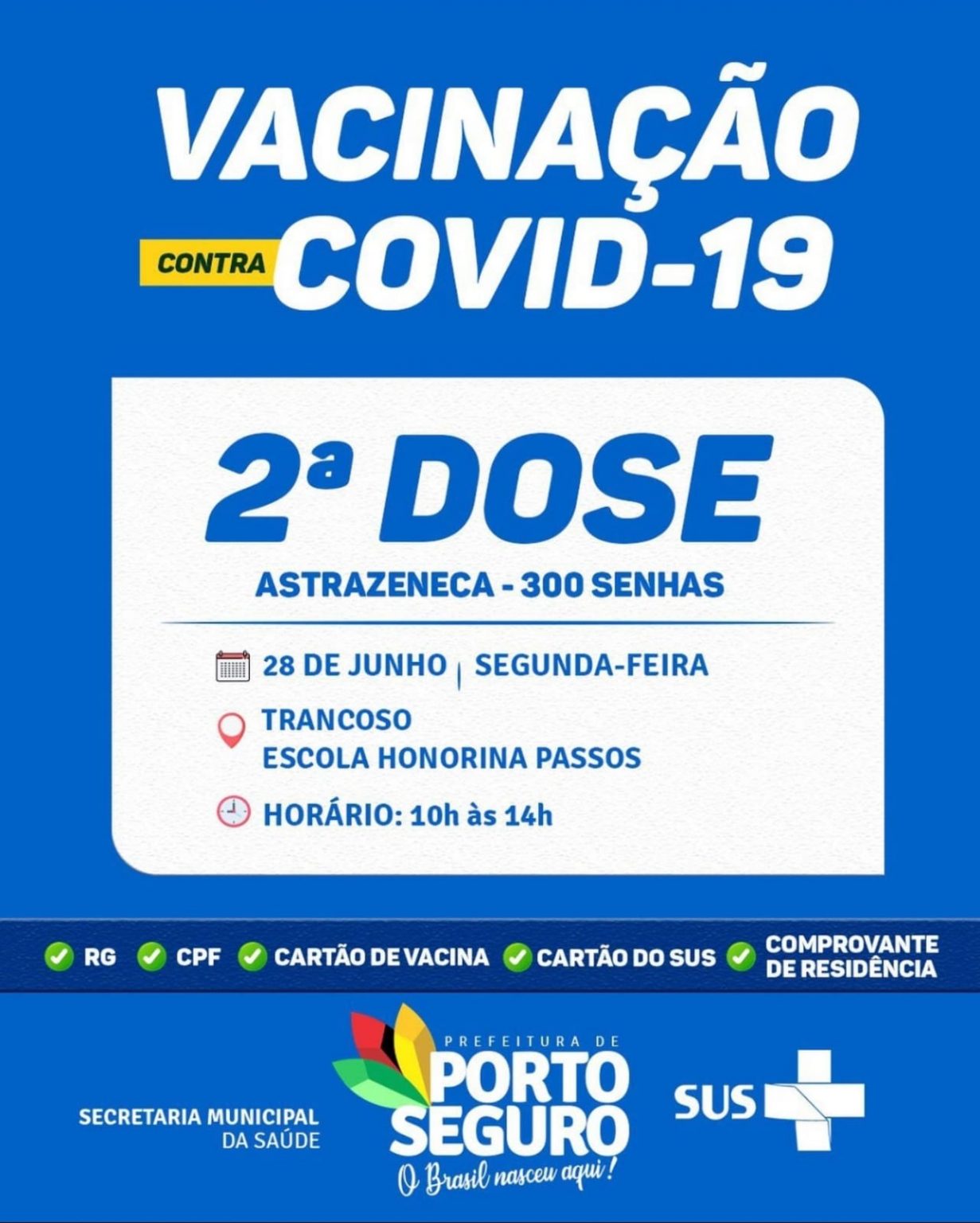 VACINAÇÃO CONTRA A COVID-19 SEGUNDA DOSE TRANCOSO 6