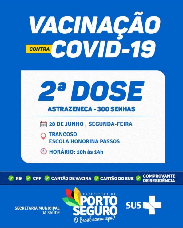 VACINAÇÃO CONTRA A COVID-19 SEGUNDA DOSE TRANCOSO 12