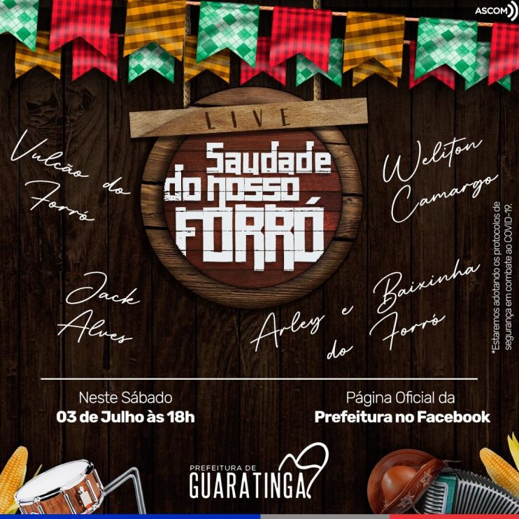 Guaratinga promove Live de Forró com concurso junino e muita música 6