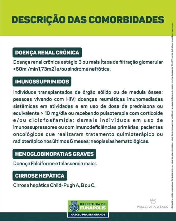 Eunápolis: Cronograma de vacinação contra à Covid-19 – 05 e 06 de Julho/2021 13