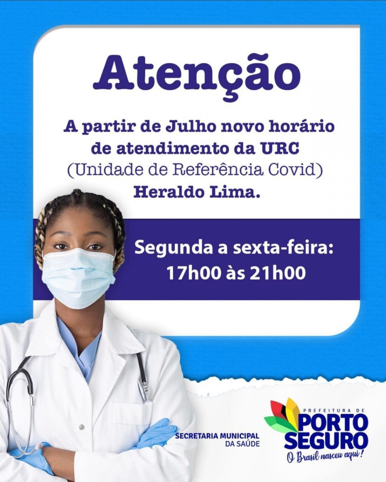 Porto Seguro: Unidade Heraldo Lima será Unidade de Referência Pós-Covid 9