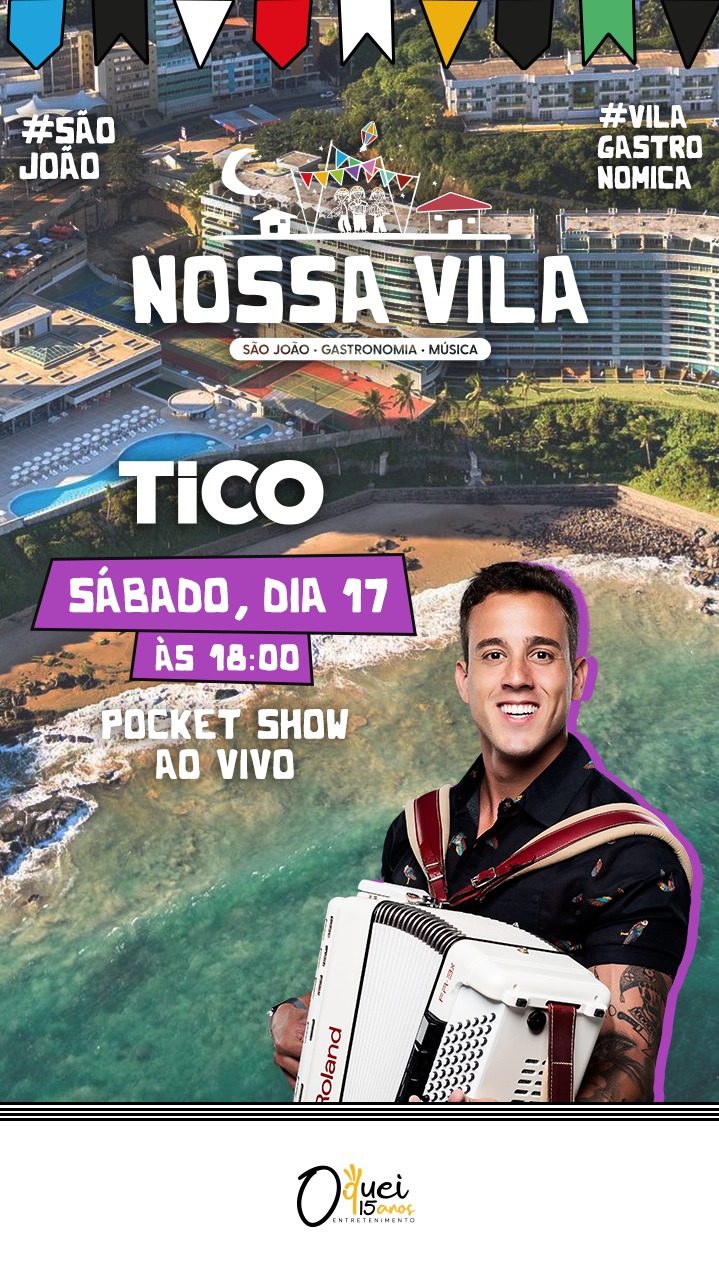 Tico agita o final de semana com 3 apresentações neste final de semana em Salvador 7