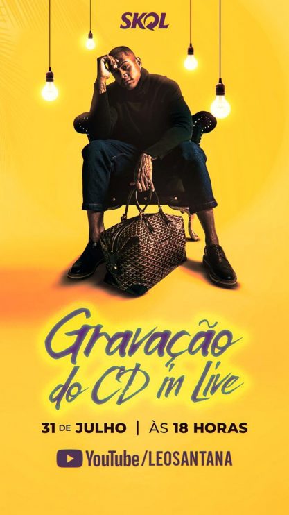 Léo Santana grava novo CD IN LIVE neste sábado, dia 31 de julho às 18h 12