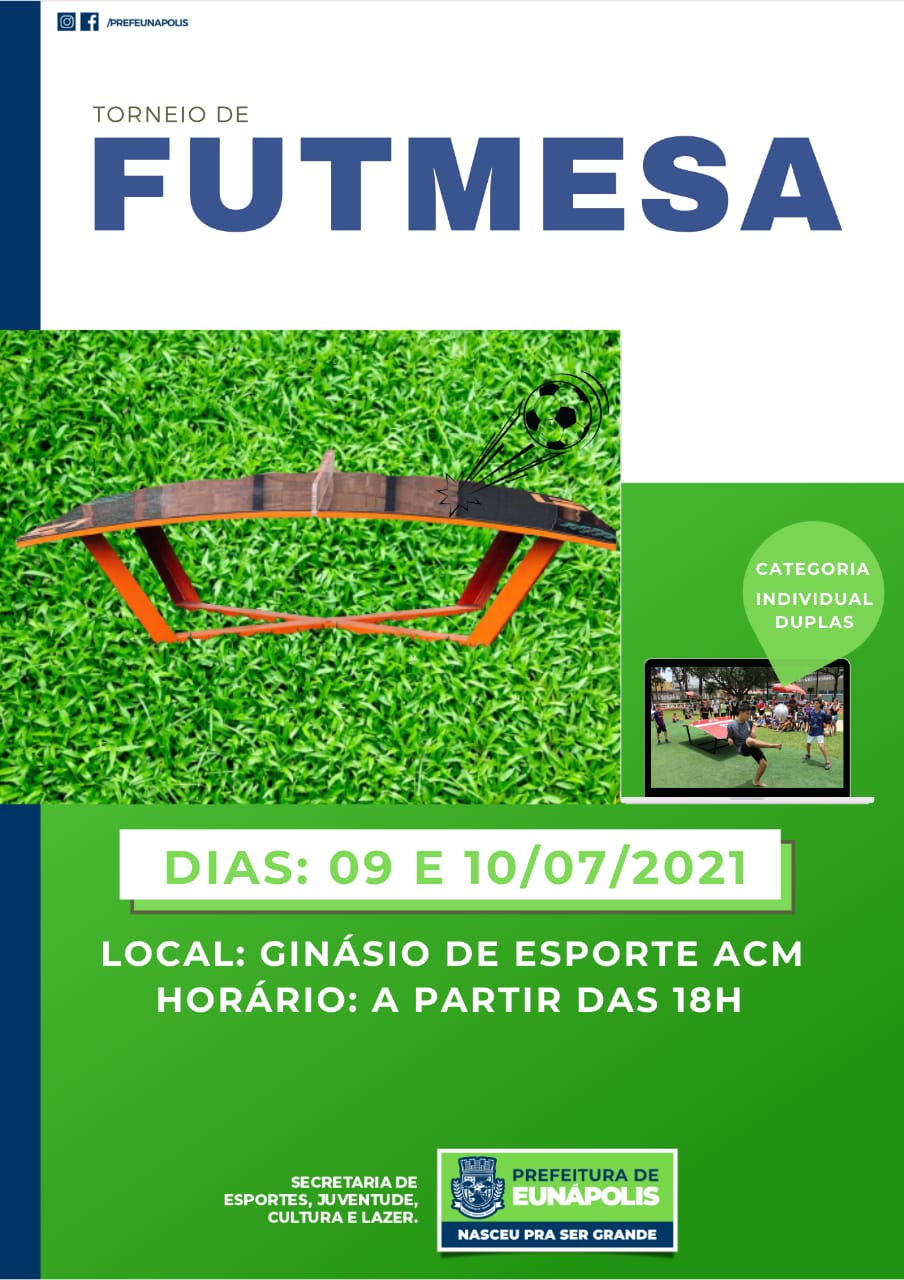 Secretaria de Esporte de Eunápolis realiza 1° Torneio de Futmesa neste fim de semana 6