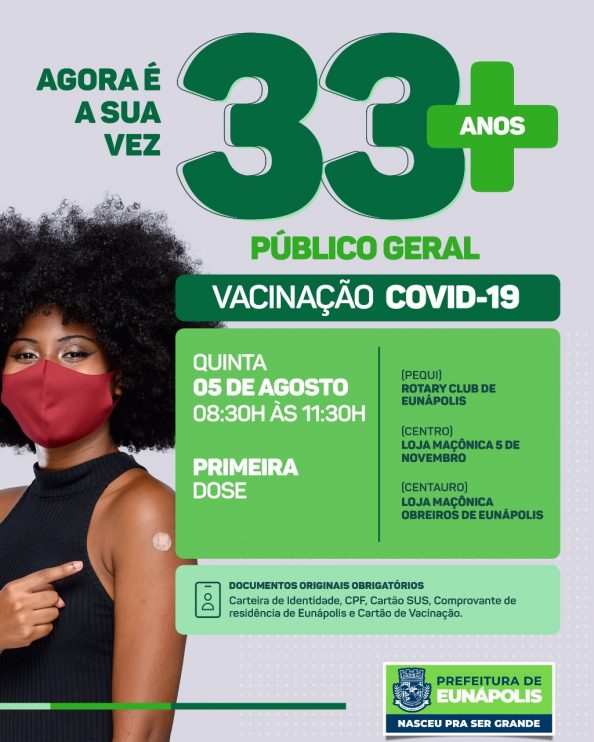 Secretaria de Saúde informa cronograma de imunização contra a Covid-19 desta quinta-feira Secretaria de Saúde informa cronograma de imunização contra a Covid-19 desta quinta-feira 13