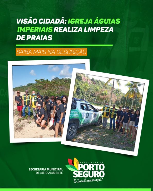 Visão cidadã: Igreja Águias Imperiais realiza limpeza de praias 7