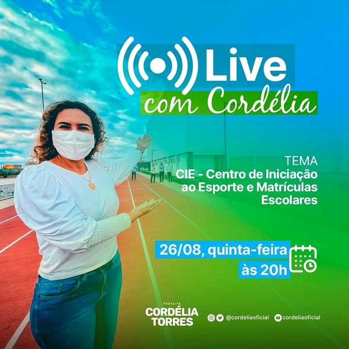Prefeita convida população eunapolitana para participar da “Live com Cordélia” nesta quinta-feira 10