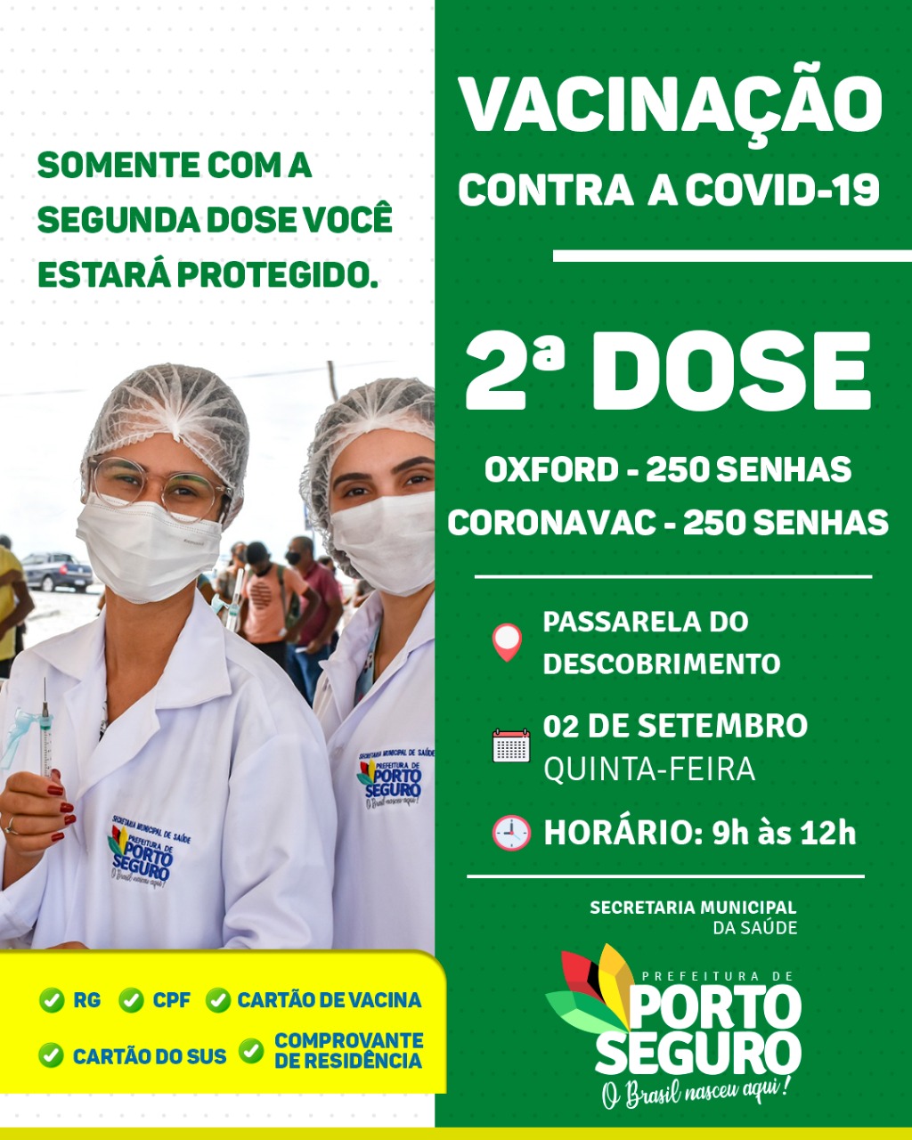 Vacinação 2ª dose em Porto Seguro 5