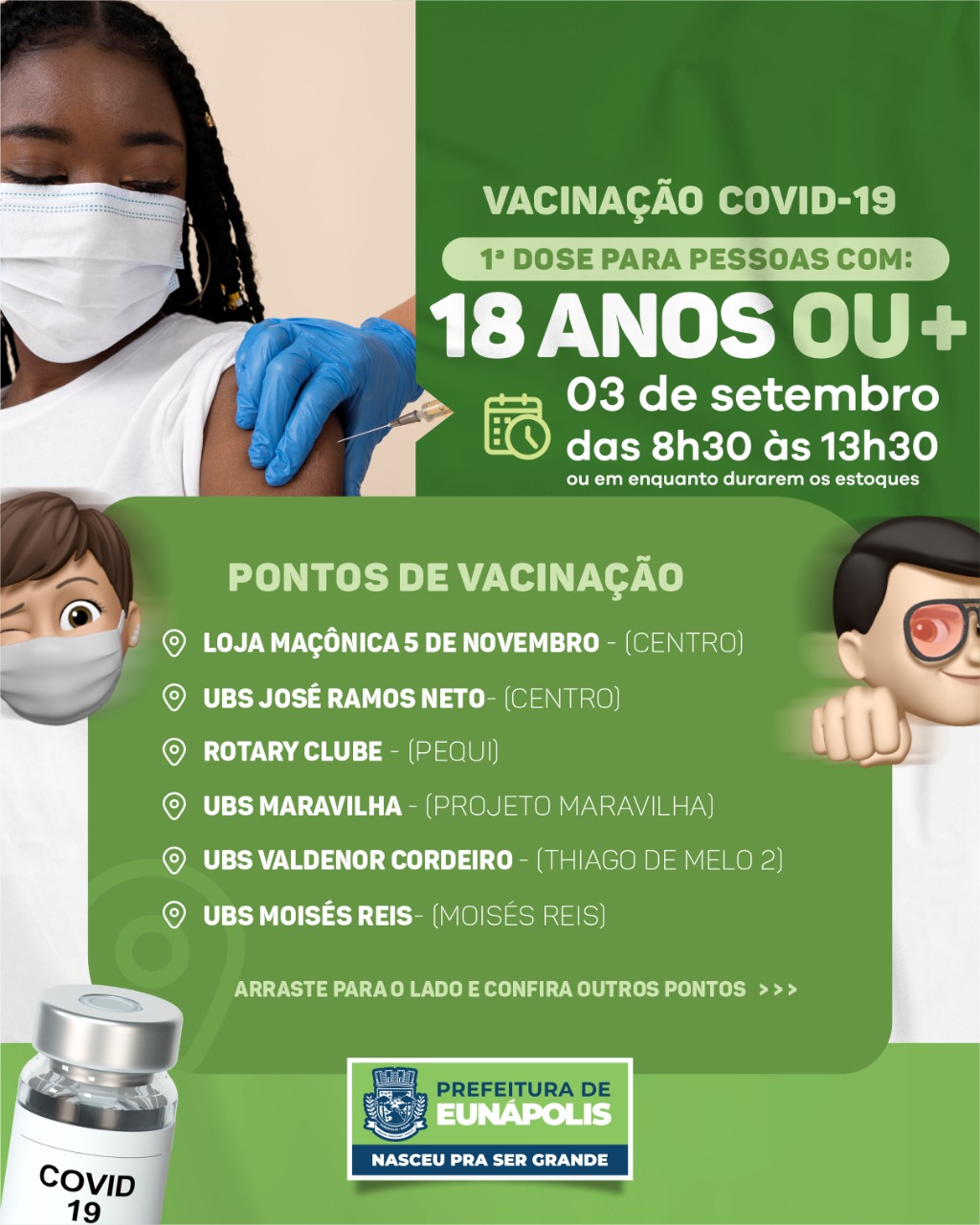 VACINAÇO COVID-19 1ª DOSE PARA O PÚBLICO A PARTIR DE 18 ANOS 5