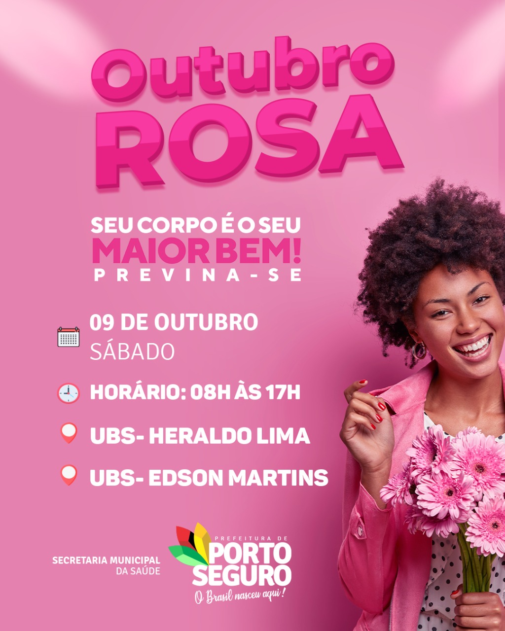 Porto Seguro: Segunda dose de vacina; Outubro Rosa e Novembro Azul 80