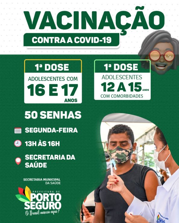 Porto Seguro: Cronograma de Vacinação contra a Covid-19; de hoje 11/10 6