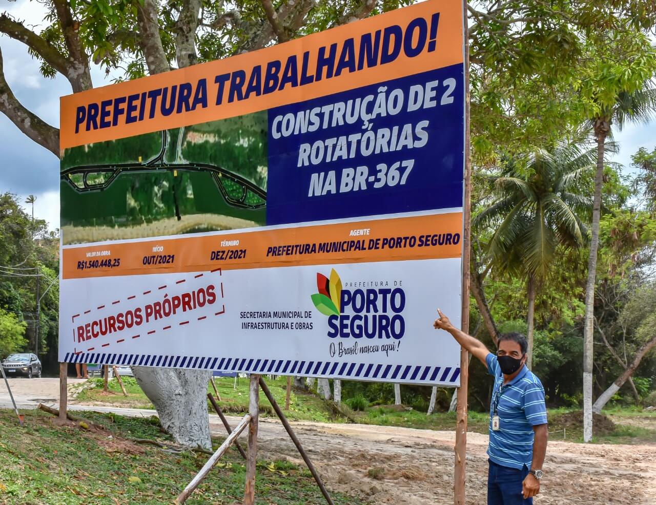 Prefeitura de Porto Seguro inicia grande projeto de mobilidade urbana na Orla Norte, com a construção de duas rotatórias 6