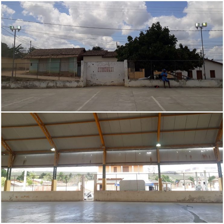 Prefeitura de Guaratinga recupera iluminação das quadras poliesportivas dos povoados 8
