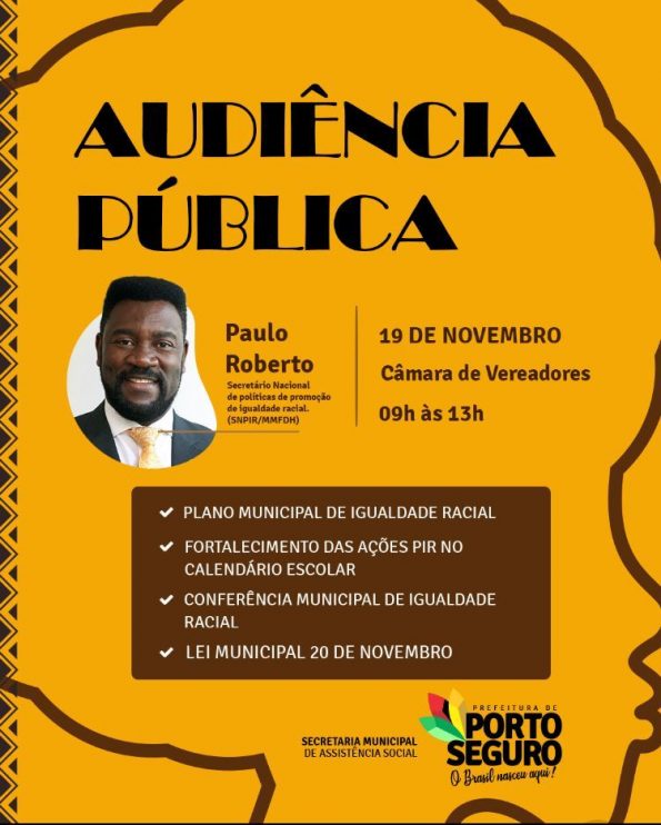 Audiência Pública sobre Igualdade Racial discutirá temas importante para Porto Seguro 7