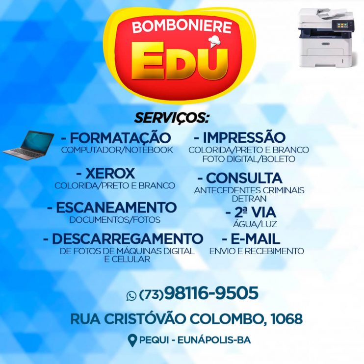 Eunápolis: Bombonieri Edu serviços digitais 4