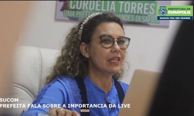 Prefeita fala sobre importância da “Live com Cordélia como canal de comunicação com a população 38