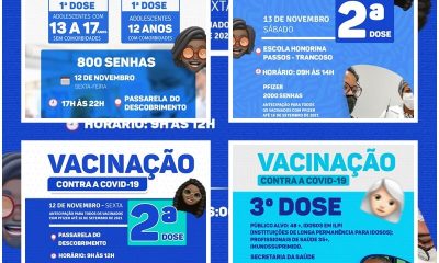 Porto Seguro: Cronograma de Vacinação contra a Covid-19; de 12 e 13 de novembro 51