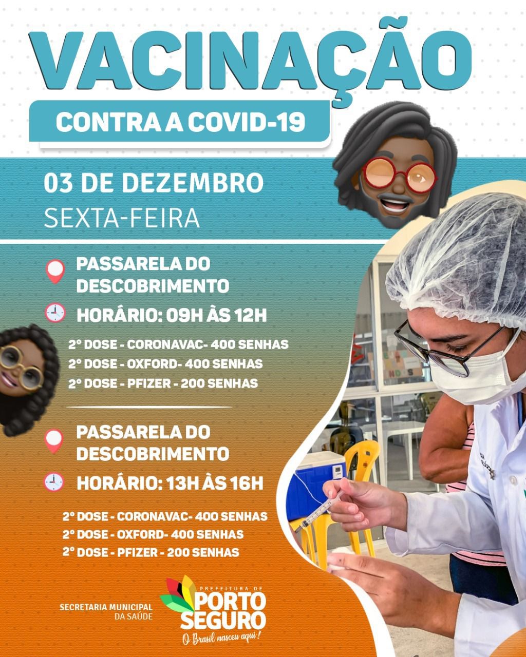 Porto Seguro: Cronograma de Vacinação contra a Covid-19 (Sexta 03 de dezembro) 28