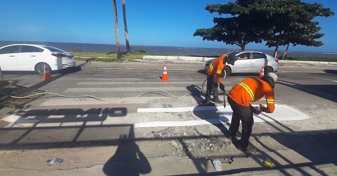 Porto Seguro: Final de semana de muito trabalho para as equipes de pintura 11