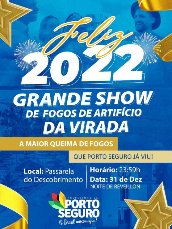 Prefeitura de Porto Seguro realizará grande show de queimas de fogos na noite da virada 7