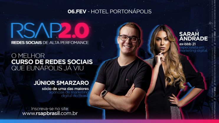 Curso RSAP, com a presença de Sarah Andrade, coloca Eunápolis no mapa dos grandes eventos de Marketing digital do Brasil 5