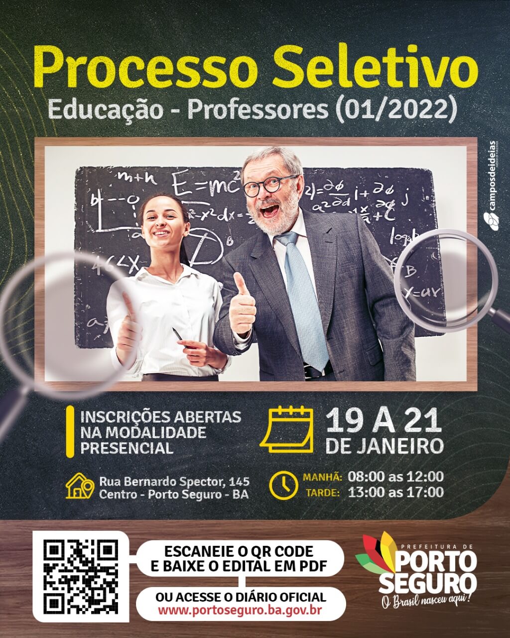 Edital de processo seletivo para professores em Porto Seguro 18