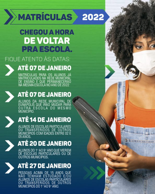 Secretaria de Educação informa prazo final para matrículas e rematrículas na rede municipal de Eunápolis 6