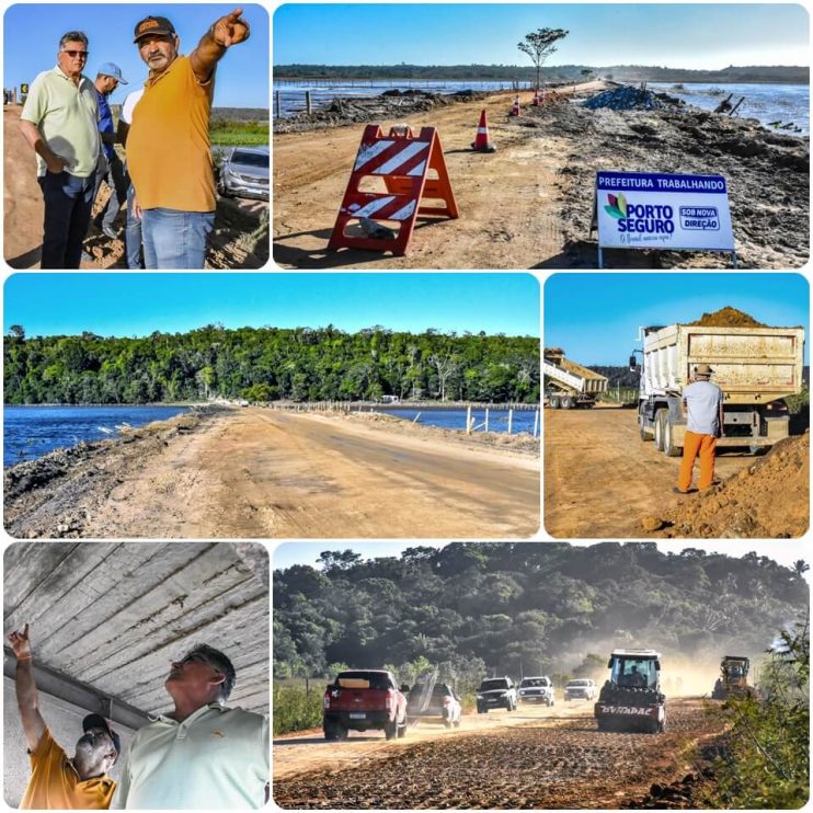 Prefeitura de Porto Seguro realiza vistoria técnica nas obras de reparo e construção da estrada que liga Trancoso à Caraíva 13