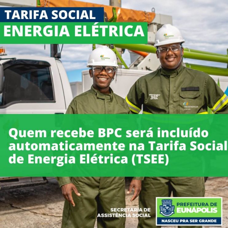 Beneficiários do BPC são incluídos automaticamente na Tarifa Social de Energia Elétrica 6