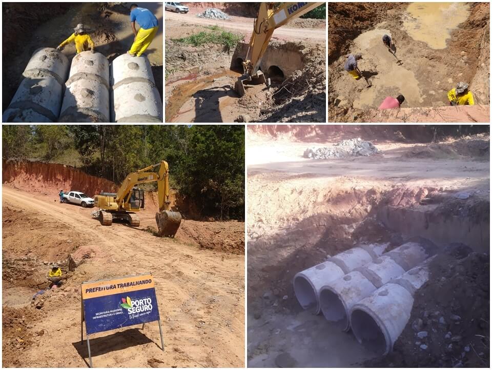Porto Seguro: Prefeitura melhora condições da Estrada de Imbiruçu & Rua no bairro Mirante ganha novo sistema de drenagem 16