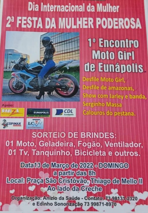 1° Encontro Moto Girl reúne motociata, shows e sorteio de brindes neste domingo em Eunápolis 4