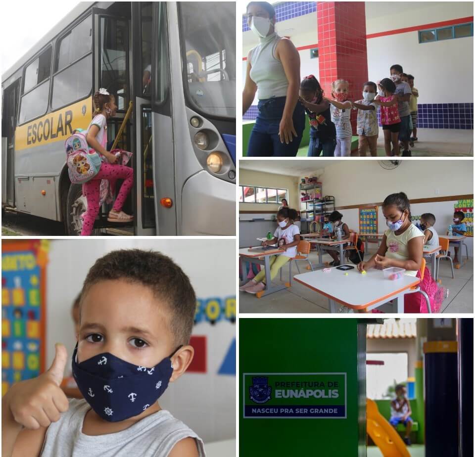 Eunápolis retoma aulas 100% presenciais nas escolas municipais nesta segunda-feira 5