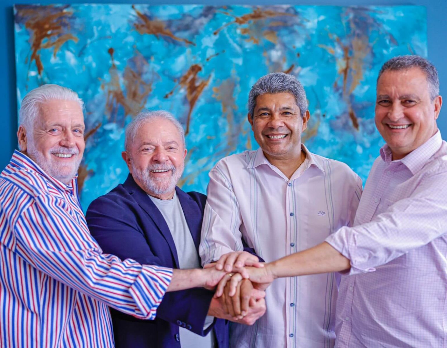 Em Salvador, Jerônimo se reúne com Lula, Wagner e Rui Costa: “time está unido” Em Salvador, Jerônimo se reúne com Lula, Wagner e Rui Costa: "time está unido" 9