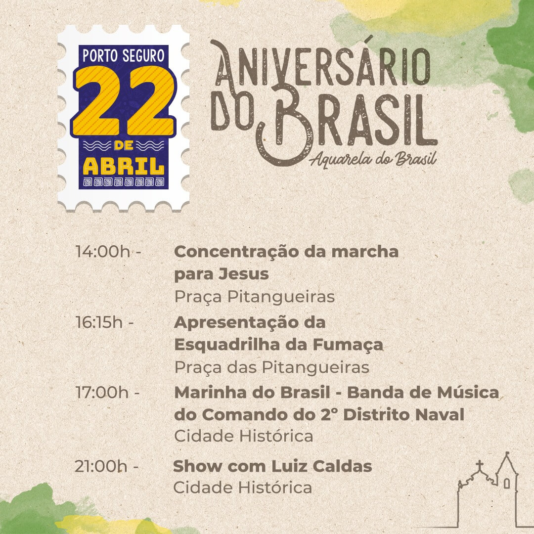 ANIVERSÁRIO DO BRASIL TERÁ FESTIVIDADE INÉDITA EM PORTO SEGURO 8