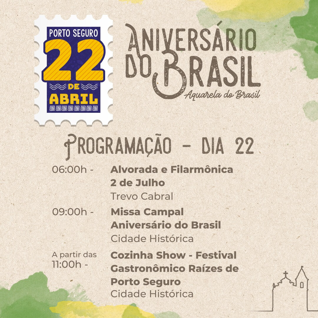 ANIVERSÁRIO DO BRASIL TERÁ FESTIVIDADE INÉDITA EM PORTO SEGURO 6