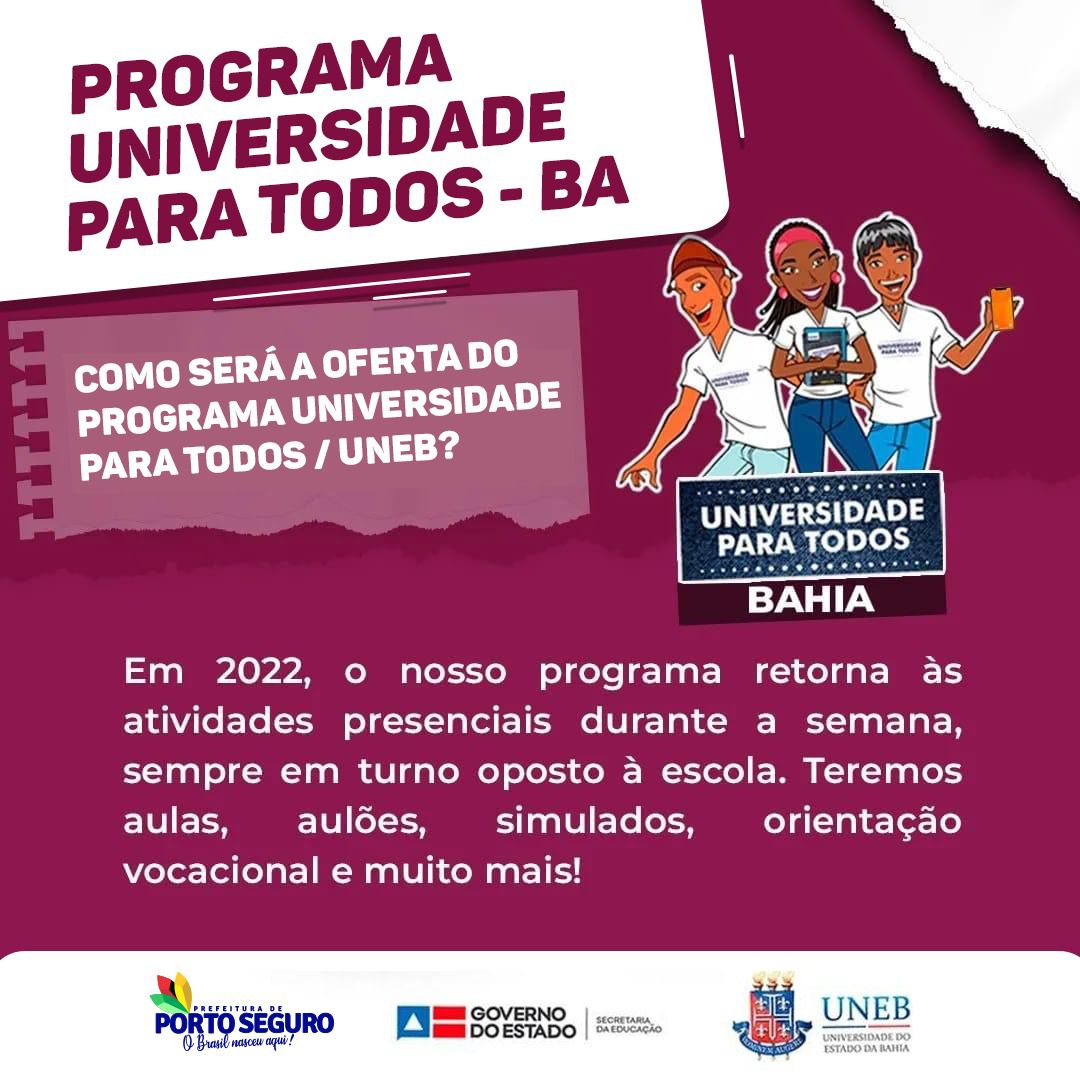 Oportunidade: Programa Universidade Para Todos está com matrículas abertas 8