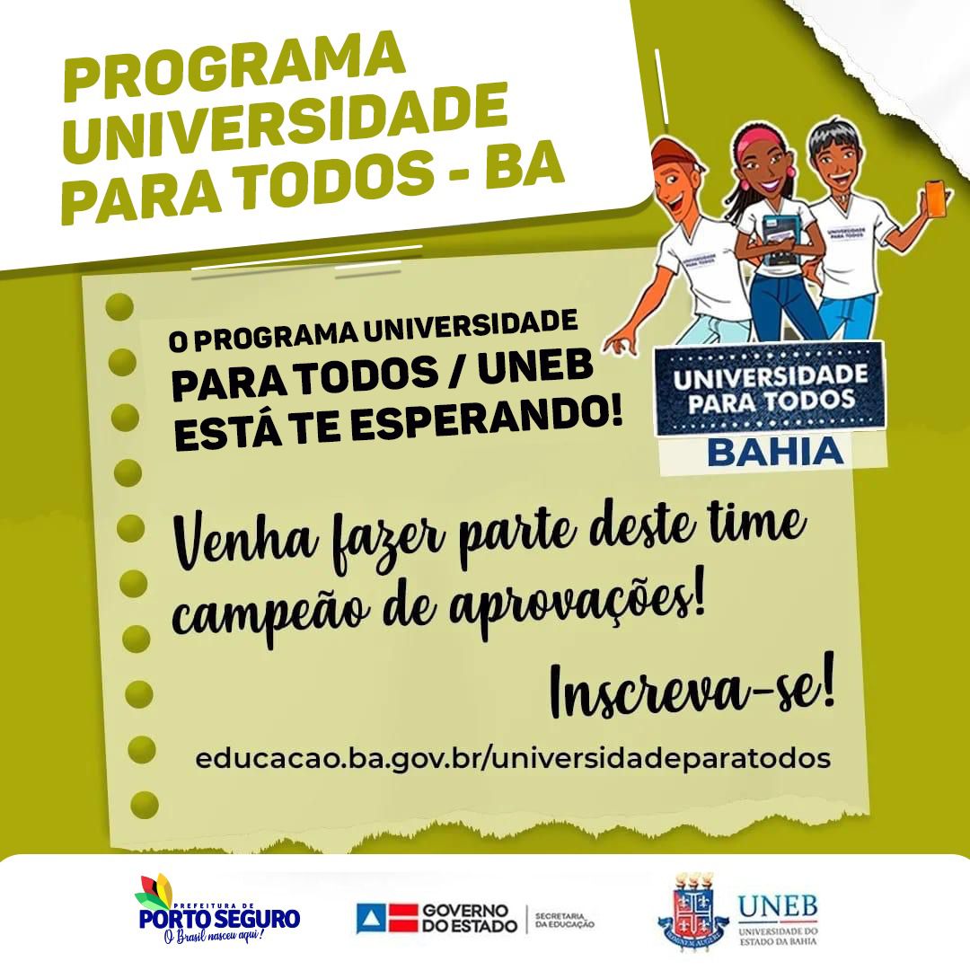 Oportunidade: Programa Universidade Para Todos está com matrículas abertas 6