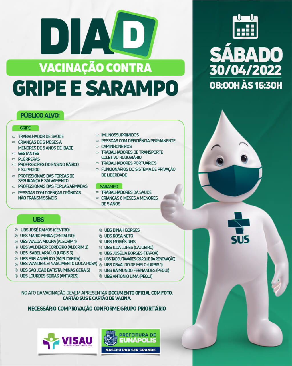 Eunápolis amplia público da campanha de vacinação contra gripe e sarampo 6