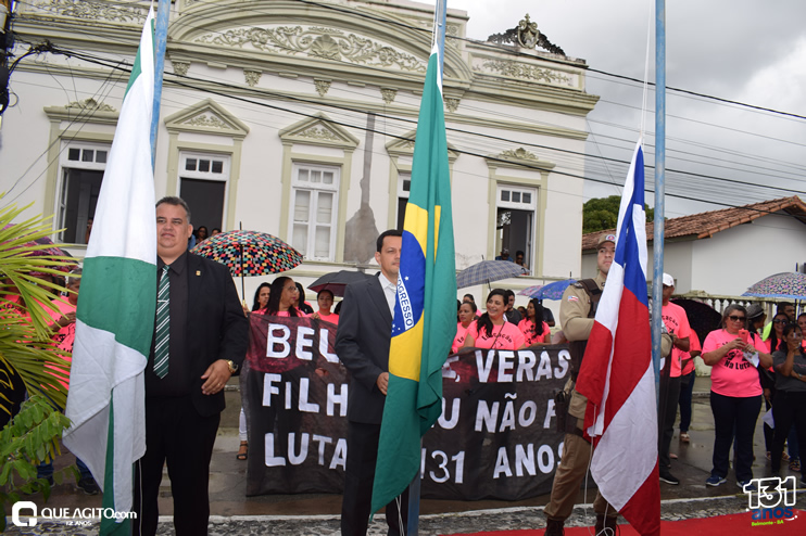 Solenidade de hasteamento de bandeira reúne lideranças para comemorar os 131 anos de emancipação política da cidade de Belmonte 79