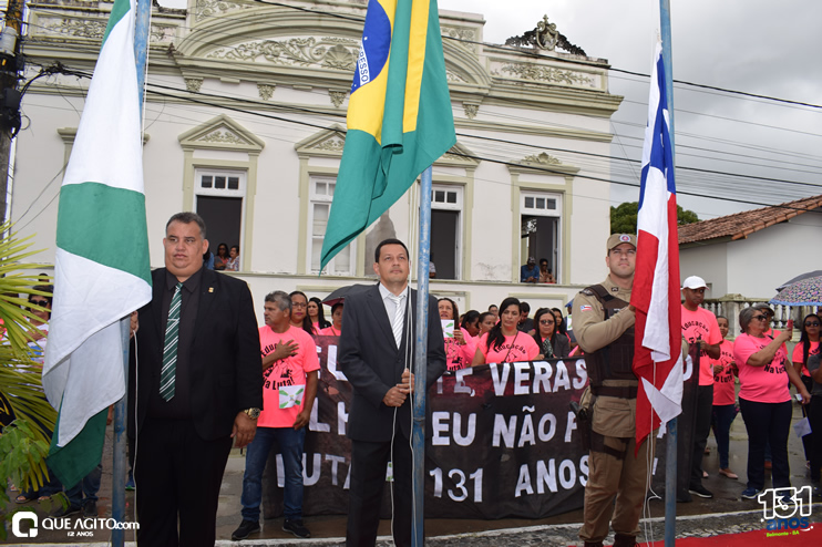 Solenidade de hasteamento de bandeira reúne lideranças para comemorar os 131 anos de emancipação política da cidade de Belmonte 4