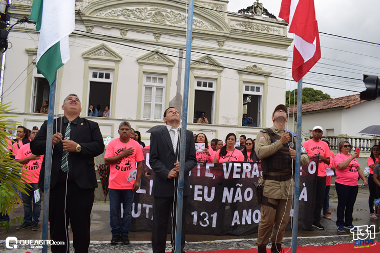 Solenidade de hasteamento de bandeira reúne lideranças para comemorar os 131 anos de emancipação política da cidade de Belmonte 88